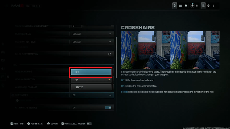 Turn OFF Crosshairs In Call Of Duty Modern Warfare 3