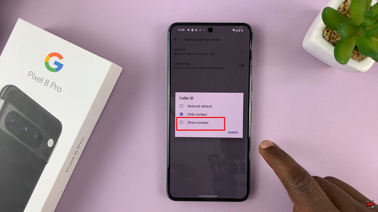 Unhide Caller ID On Google Pixel 8