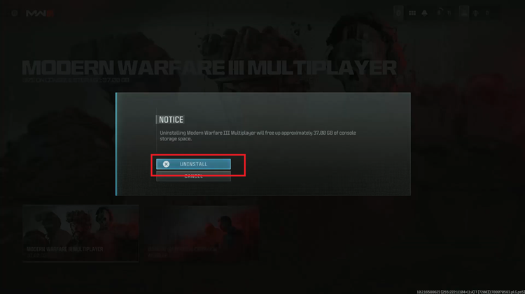 Uninstall Game Files In Call Of Duty Modern Warfare 3
