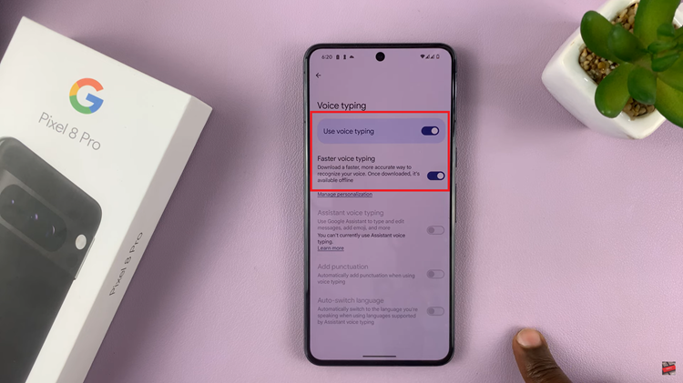 Use Voice Typing On Google Pixel 8