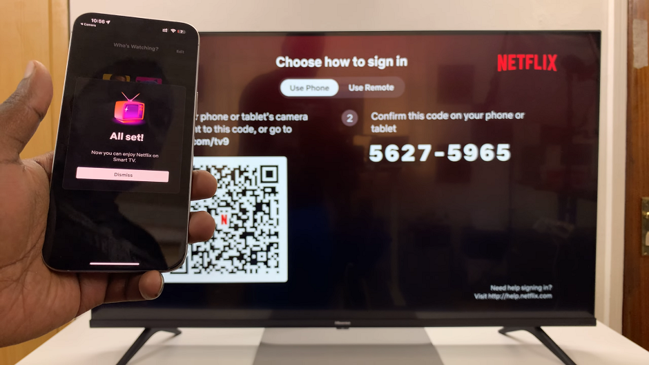 How To Sign In To Netflix Using Phone On Hisense VIDAA Smart TV