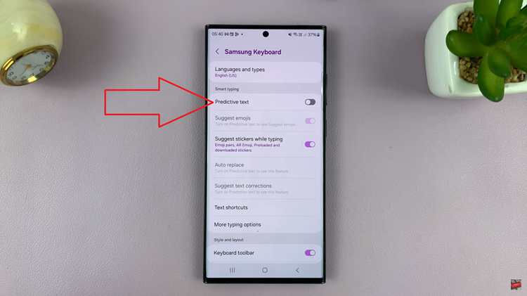 Disable Predictive Text On Samsung Phone