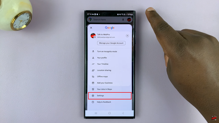 How To Access Google Maps Settings On Android
