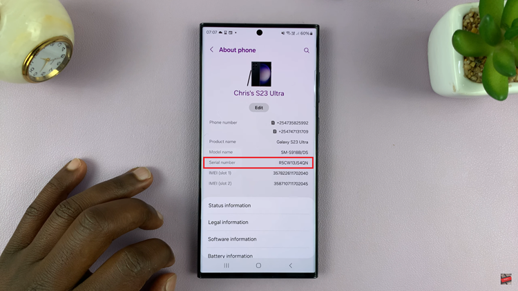 How To Check Serial Number On Samsung Devices