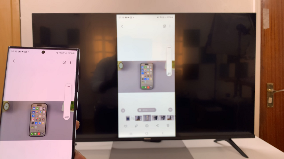 Screen Mirror Samsung Phone To Android TV