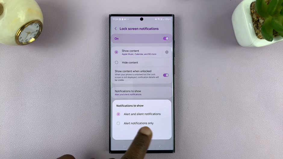 Change Lock Screen Notification Settings On Samsung Phone/Tablet
