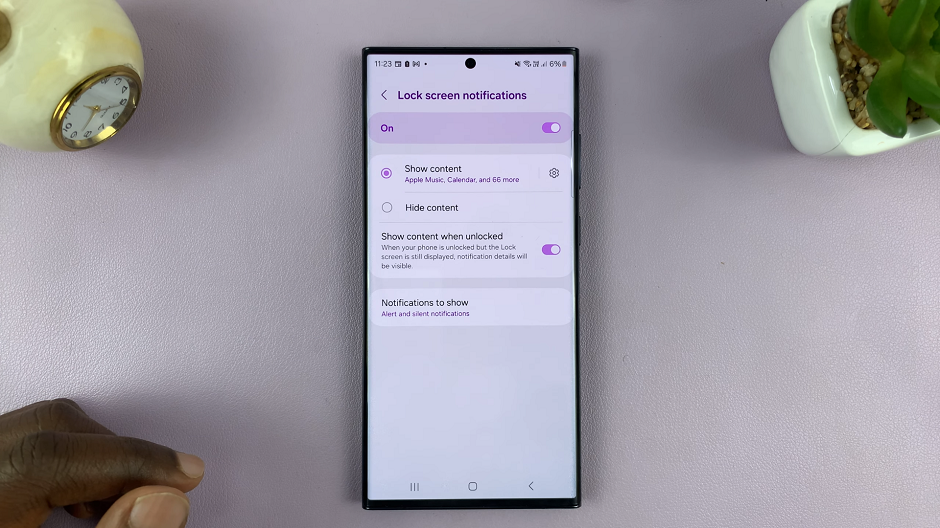 How To Change Lock Screen Notification Settings On Samsung Phone/Tablet