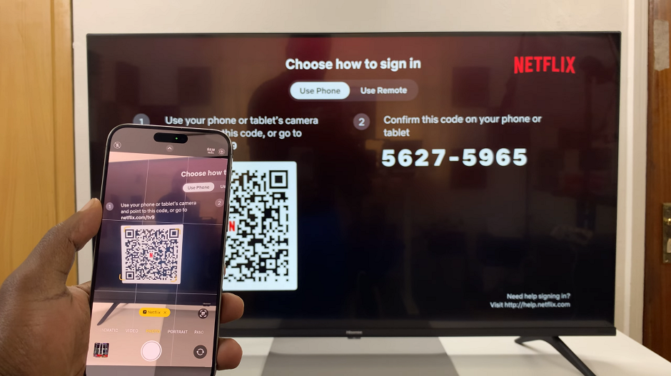 Scan Netflix QR Code