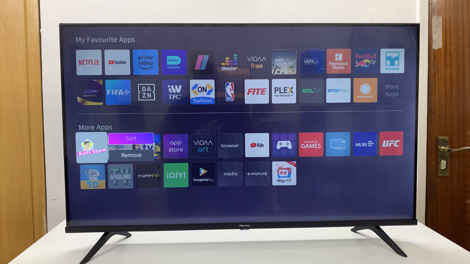 How To Add Apps To 'Favorites' On Hisense VIDAA Smart TV