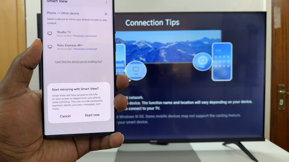 How To Screen Mirror Samsung Phone To Hisense VIDAA Smart TV