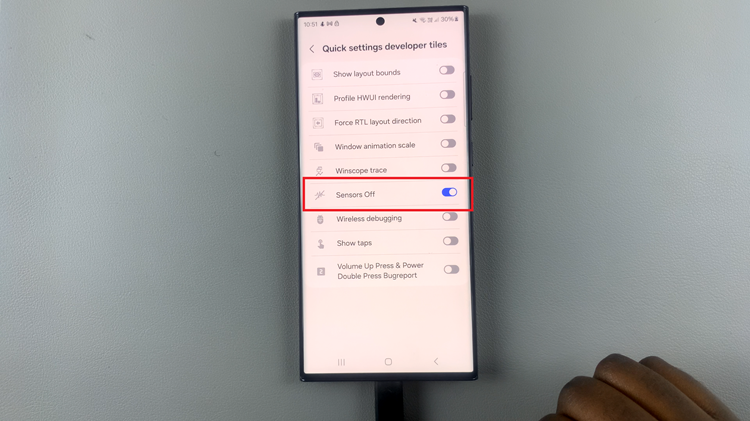 Turn OFF All Sensors On Android Phone