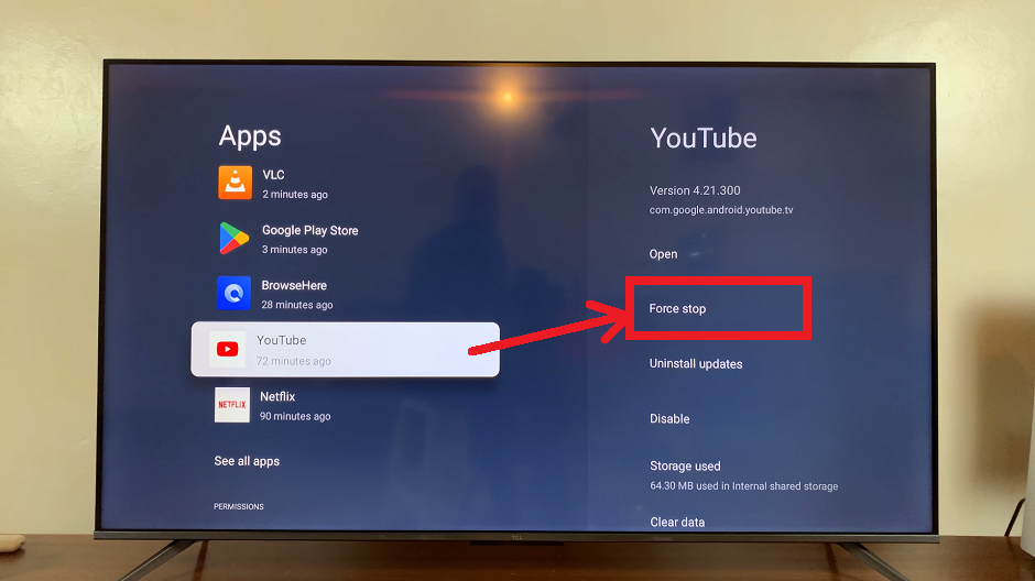 How To Force Stop (Quit) Apps On TCL Google TV