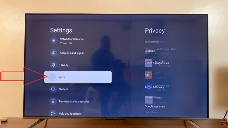 Clear Cache On TCL Google TV