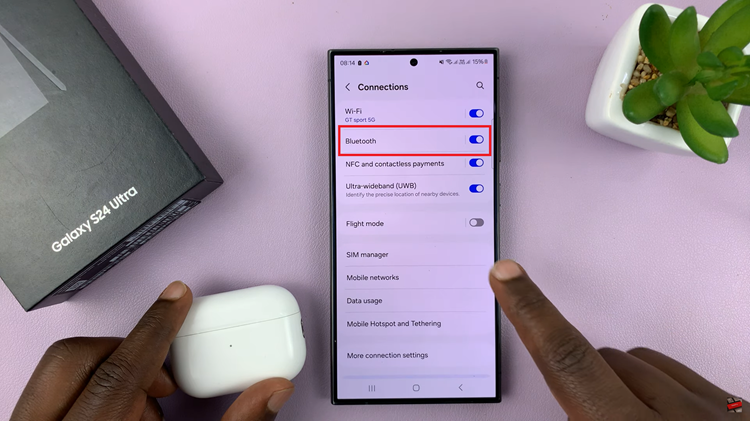 Connect Airpods To Samsung Galaxy S24s