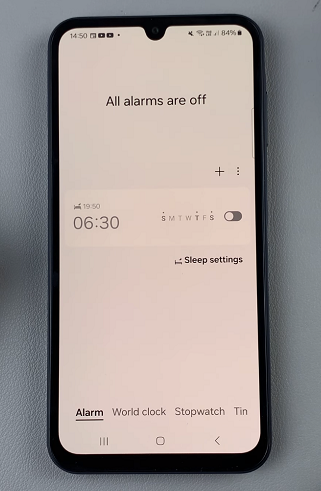Alarm On Samsung Galaxy A15