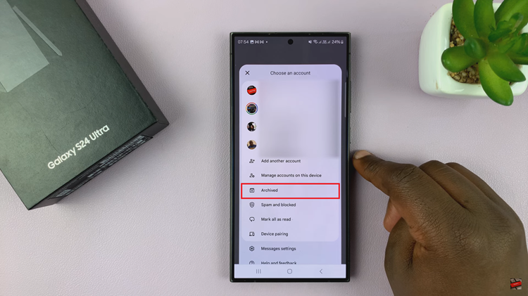 How To Archive & Unarchive Messages On Samsung Galaxy S24