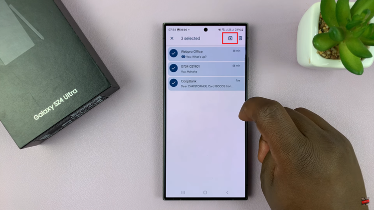 How To Archive & Unarchive Messages On Samsung Galaxy S24