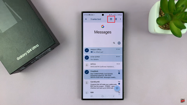 How To Archive & Unarchive Messages On Samsung Galaxy S24