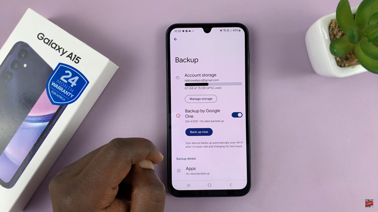How To Back Up Samsung Galaxy A15