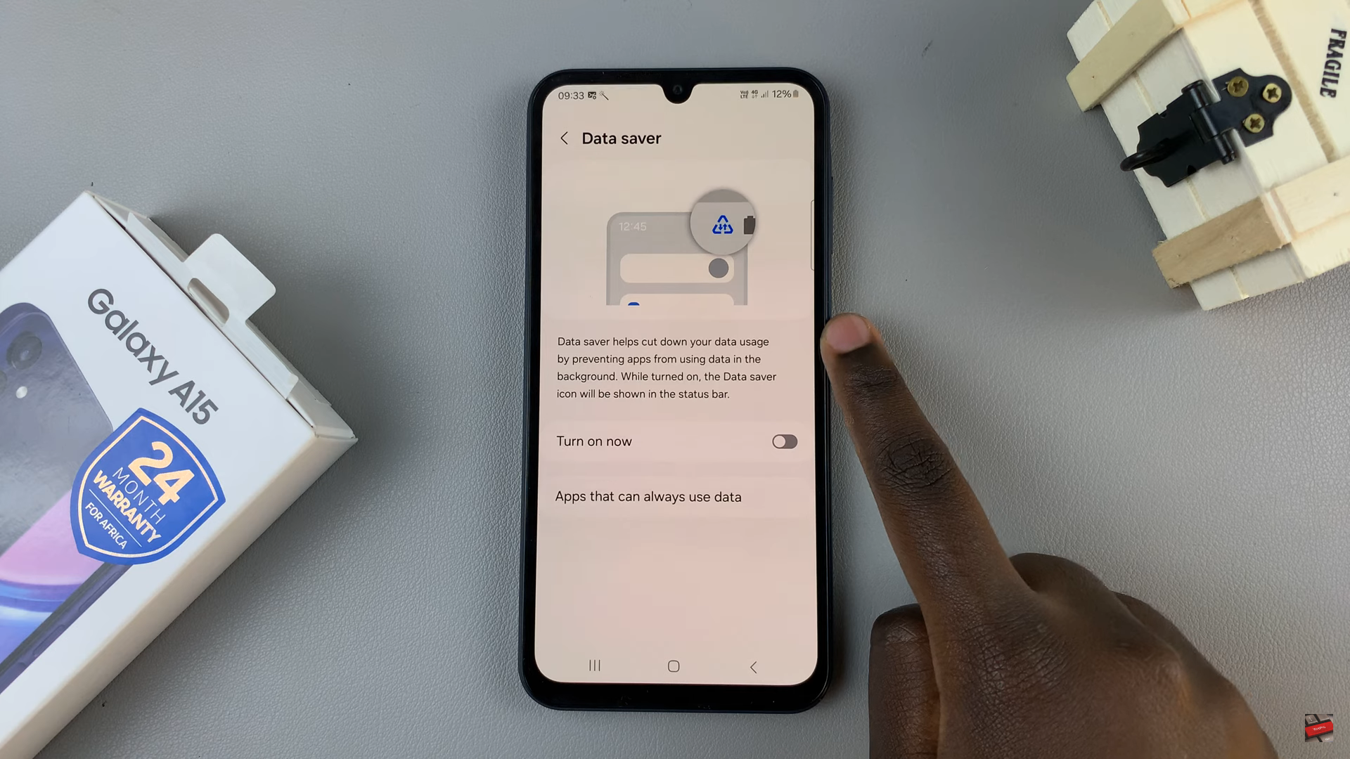 How To Enable & Disable Data Saver On Samsung Galaxy A15