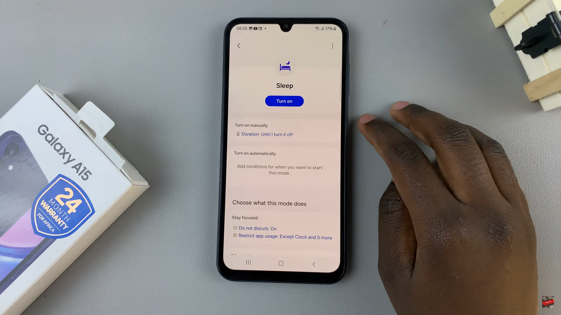 How To Enable Sleep Mode On Samsung Galaxy A15