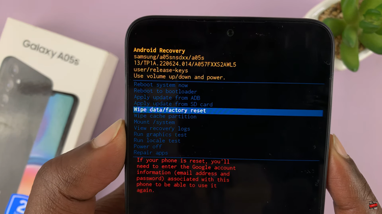 How To Hard Reset Samsung Galaxy A05s