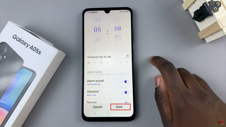 How To Set Alarm On Samsung Galaxy A05s