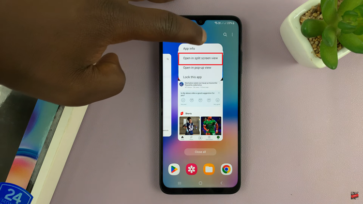 How To Use Split Screen Mode On Samsung Galaxy A05s