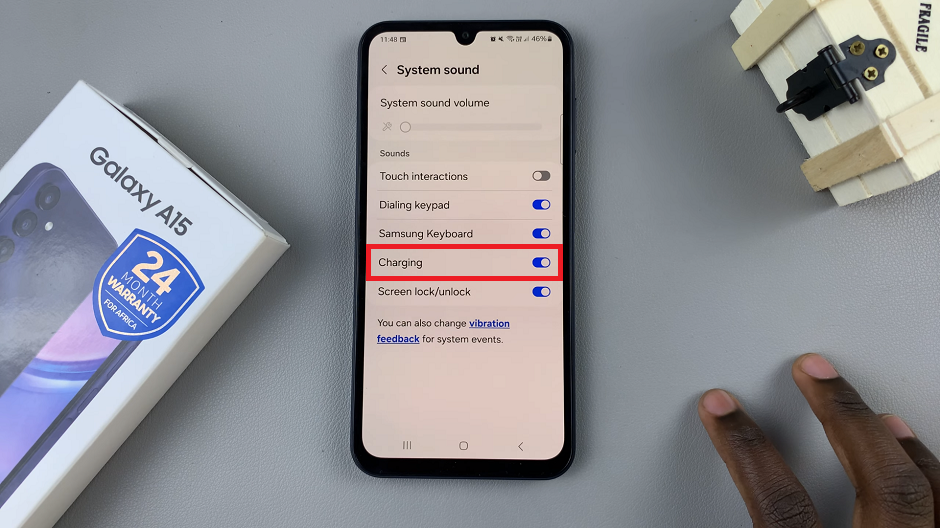 How To Enable Charging Sound On Samsung Galaxy A15