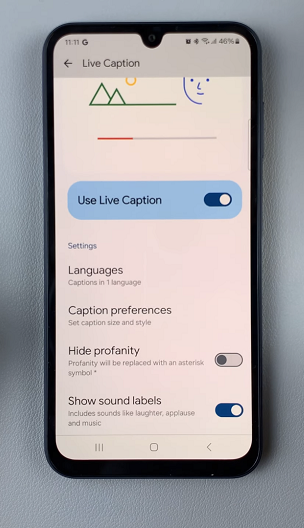 Turn Live Captions ON On Samsung Galaxy A15