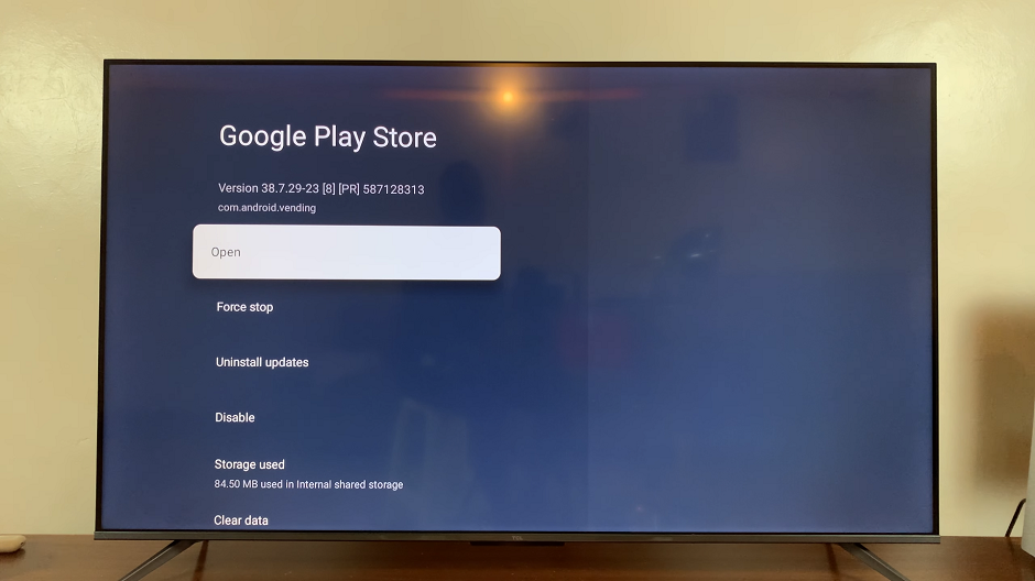 Open Google Play Store On TCL Google TV