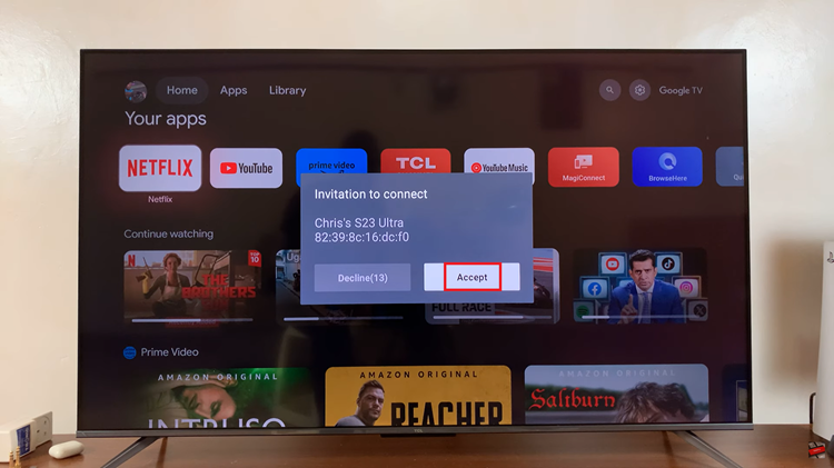 Screen Mirror Android Phone To TCL Google TV