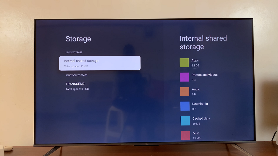 How To Check Available Storage Space On TCL Google TV