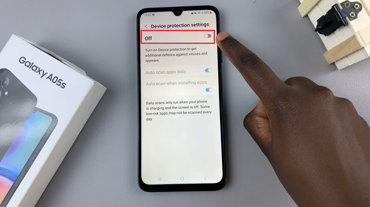 Turn Off Device Protection On Samsung Galaxy A05s