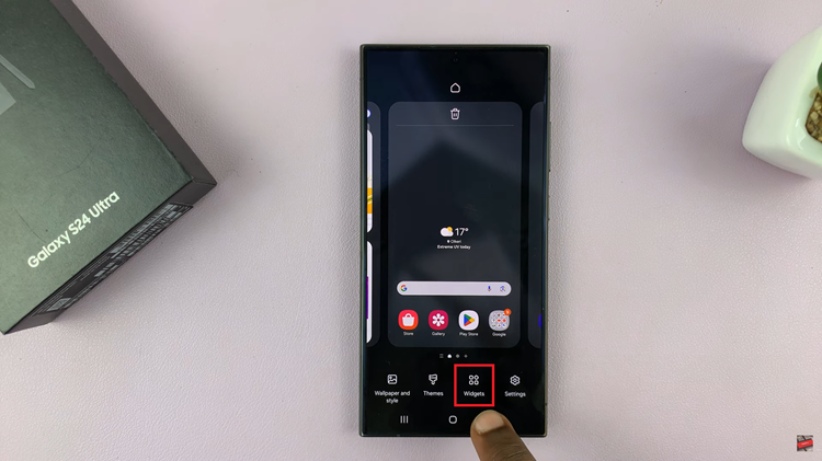 Add Photo Widget To Home Screen On Samsung Galaxy S24s
