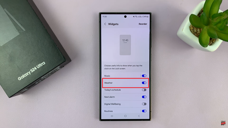 Add Weather Widget On Lock Screen Of Samsung Galaxy S24s