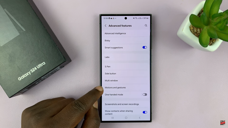 How To Enable Palm Swipe To Screenshot On Samsung Galaxy S24