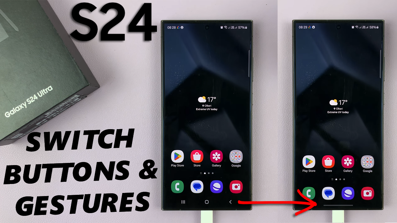 Click To Watch Video: How To Switch Between Navigation Gestures & Buttons On Samsung Galaxy S24's