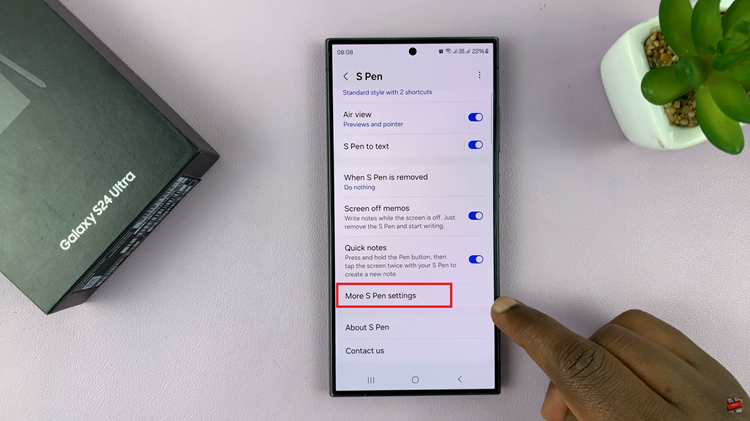 Mute S Pen Sounds & Vibrations On Samsung Galaxy S24 Ultra