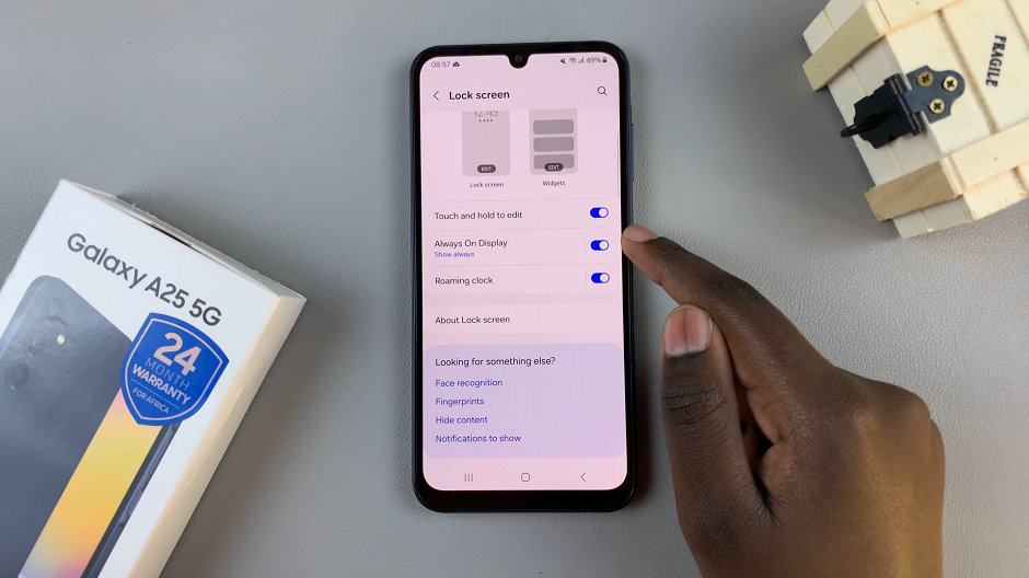 How To Enable 'Tap To Show' Always On Display On Samsung Galaxy A25 5G