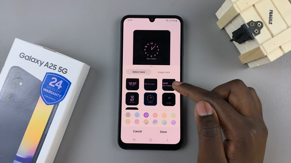 How To Change Clock Style On Always On Display Of Samsung Galaxy A25 5G