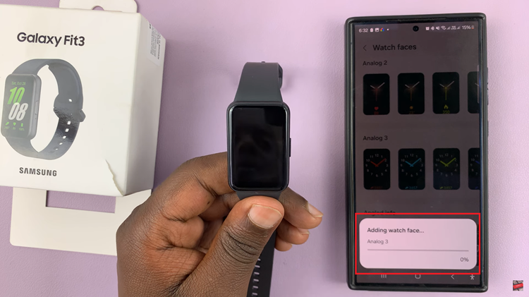 Change Watch Face On Samsung Galaxy Fit 3
