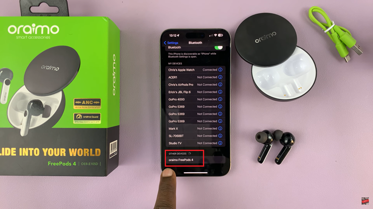 Connect & Pair Oraimo FreePods 4 To iPhone