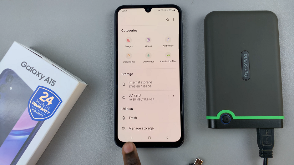 Safely Remove External Hard Disk From Samsung Galaxy A15