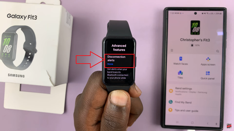 Enable Disconnection Alerts On Samsung Galaxy Fit 3