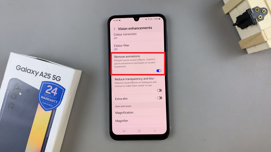 Turn Off Charging Animation On Samsung Galaxy A25 5G