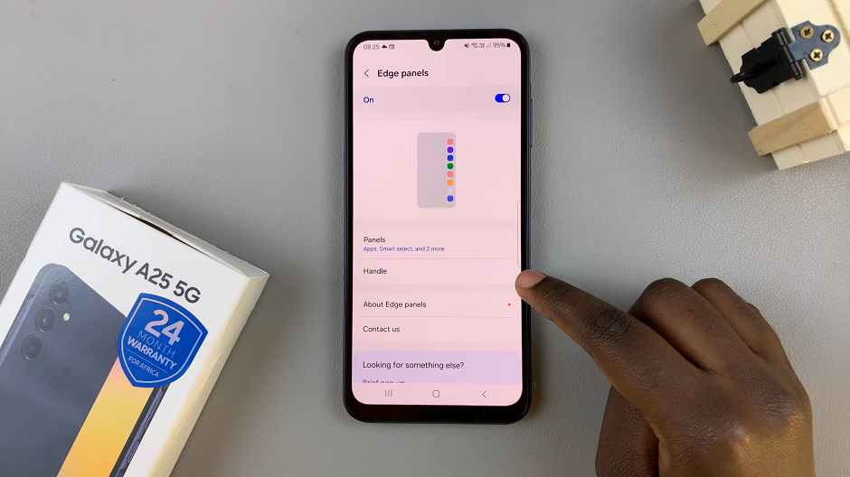How To Move Edge Panel From Right To Left On Samsung Galaxy A25 5G