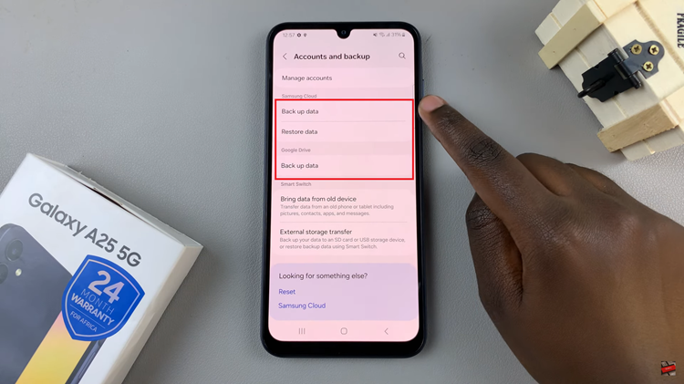 How To Back Up Samsung Galaxy A25 5G