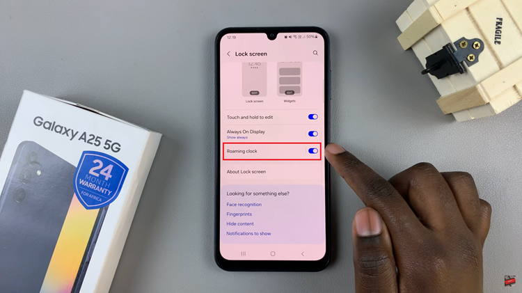 How To Change Roaming Clock Time Zone & Region On Samsung Galaxy A25 5G
