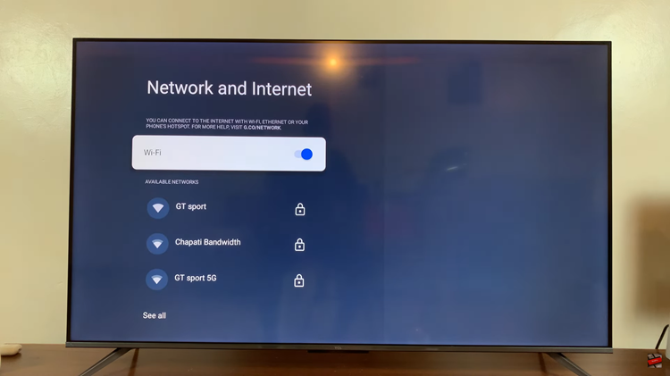 How To Connect TCL Google TV To WiFi Network